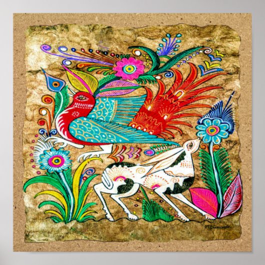 Mexicaans Amate Bark Painting - Sweet Story Poster (Voorkant)