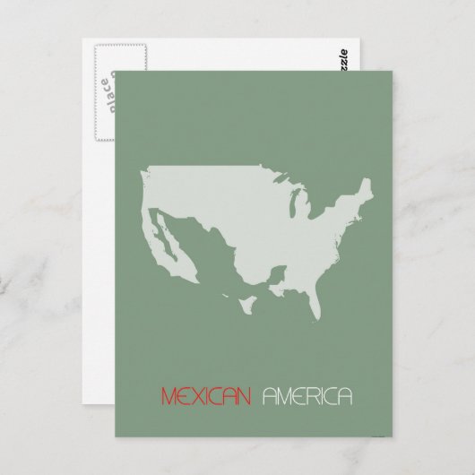 Mexicaans-Amerika Briefkaart (Voorkant / Achterkant)