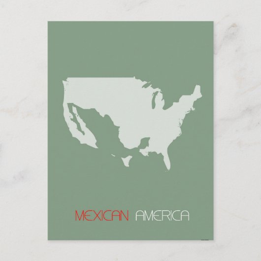 Mexicaans-Amerika Briefkaart (Voorkant)