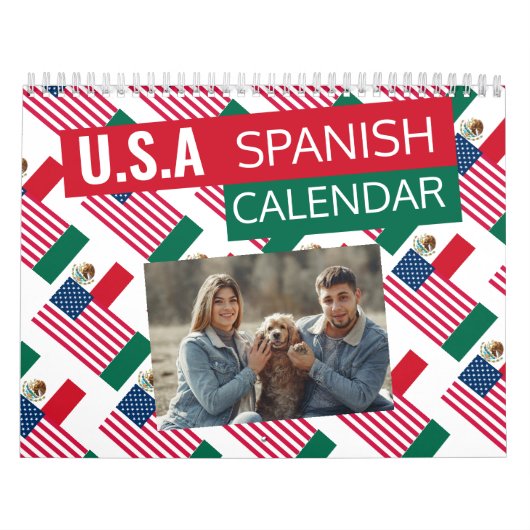 Mexicaans-Amerikaans 2025 Spaanse kalender | Foto  (Hoes)