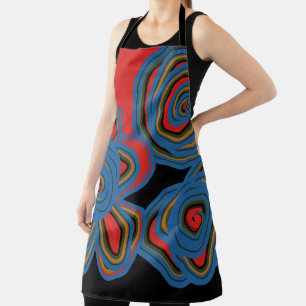 Mexicaans Amerikaans Floral Swirl Design Schort