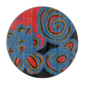 Mexicaans Amerikaans Floral Swirl Design Snijplank (Voorkant)