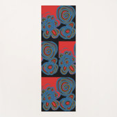 Mexicaans Amerikaans Floral Swirl Design Yogamat (Voorkant)