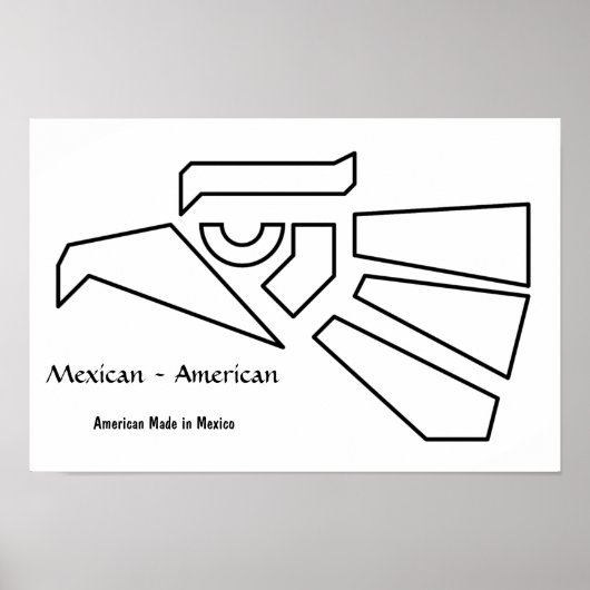 Mexicaans-Amerikaans Poster (Voorkant)