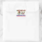 Mexicaans Amerikaanse Arenden Vierkante Sticker (Tas)