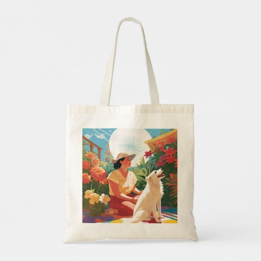 Mexicaans-Amerikaanse Garden Bliss Canvas tas (Achterkant)