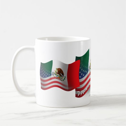 Mexicaans-Amerikaanse golfvlag Koffiemok (Links)