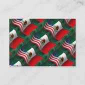 Mexicaans-Amerikaanse golfvlag Visitekaartje (Achterkant)