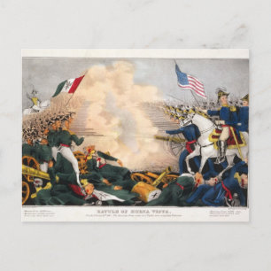 Mexicaans-Amerikaanse Oorlog Slag bij Buena Vista  Briefkaart