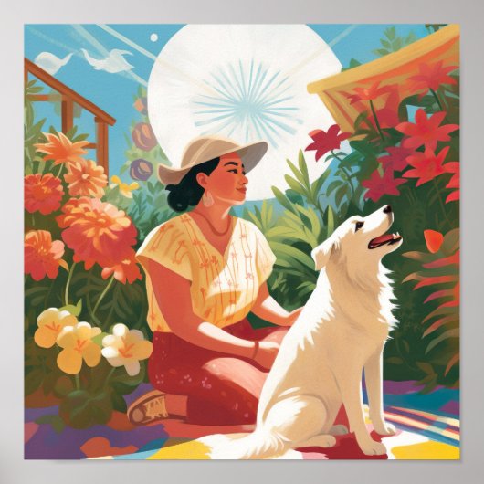 Mexicaans-Amerikaanse Tuin Bliss Print (Voorkant)