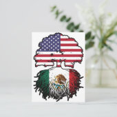 Mexicaans-Amerikaanse vlag Briefkaart (Staand voorkant)