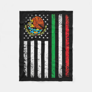 Mexicaans Amerikaanse vlag Mexicaanse wortels Mexi Fleece Deken