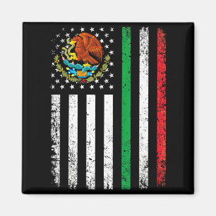 Mexicaans Amerikaanse vlag Mexicaanse wortels Mexi Magneet