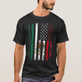 Mexicaans-Amerikaanse vlag Mexicaanse wortels Mexi T-shirt (Voorkant)