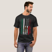 Mexicaans-Amerikaanse vlag Mexicaanse wortels Mexi T-shirt (Voorkant volledig)