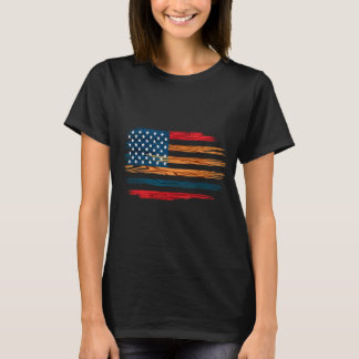 Mexicaans Amerikaanse vlag serape cinco de mayo vo T-shirt