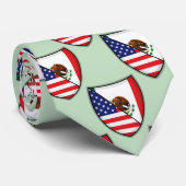 Mexicaans-Amerikaanse vlag Stropdas (Opgerold)