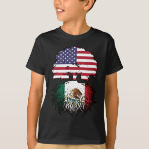Mexicaans-Amerikaanse vlag T-shirt