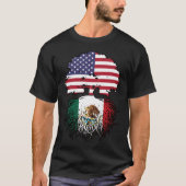 Mexicaans-Amerikaanse vlag T-shirt (Voorkant)