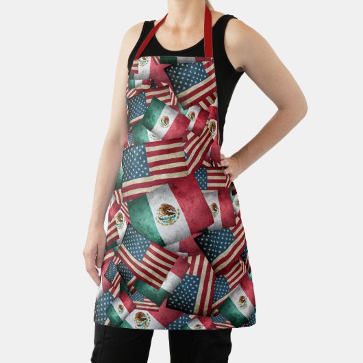 Mexicaans Amerikaanse Vlaggen Schort (Insitu)