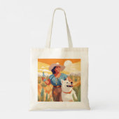 Mexicaans-Amerikaanse vrouw, Tequila, Sun en Reddi Tote Bag (Achterkant)