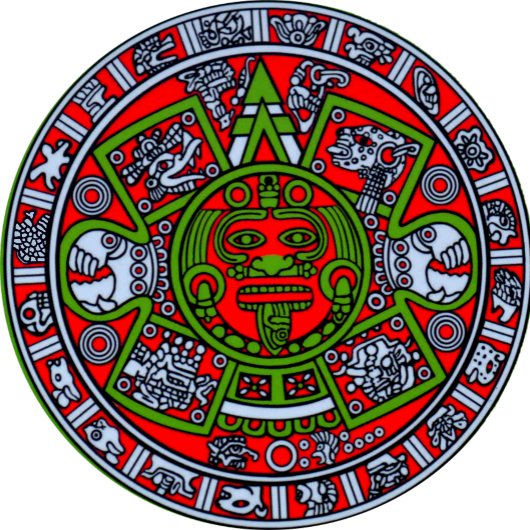 Mexicaans Aztec - kalender - soennitisch hispanic Etiket