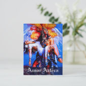 Mexicaans Aztec Legend Iztaccihuatl Popocatepetl Briefkaart (Staand voorkant)