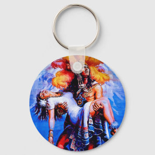 Mexicaans Aztec Legend Iztaccihuatl Popocatepetl Sleutelhanger