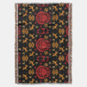 Mexicaans Azteek Patroon Print Deken (Voorkant Verticaal)