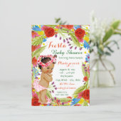 Mexicaans Baby Shower Feest Kaart (Staand voorkant)