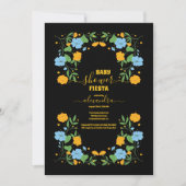 Mexicaans Baby shower Floral Fiesta Kaart (Voorkant)