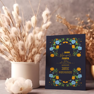 Mexicaans Baby shower Floral Fiesta Kaart