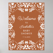 Mexicaans Baby shower welkom Poster (Voorkant)