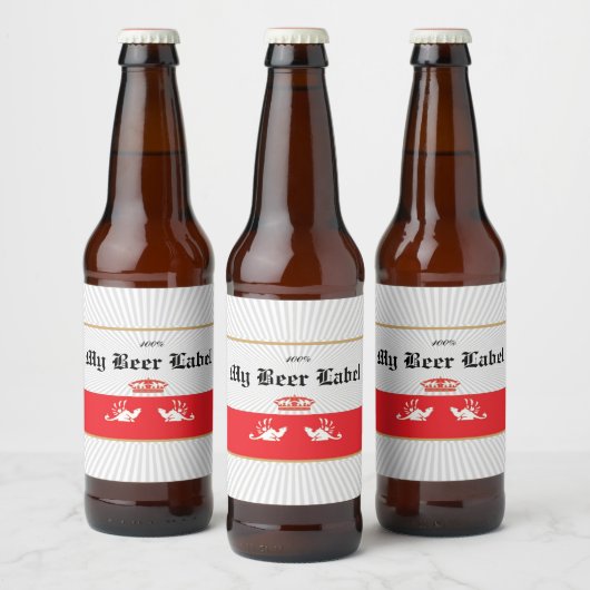 Mexicaans Bierlabel Rood Bier Etiket (Flessen)