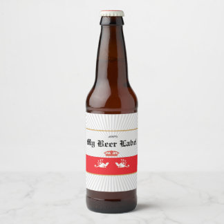 Mexicaans Bierlabel Rood Bier Etiket