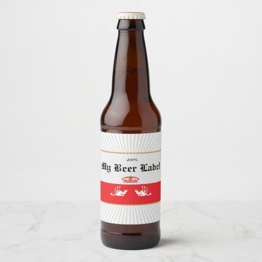 Mexicaans Bierlabel Rood Bier Etiket (Voorkant)