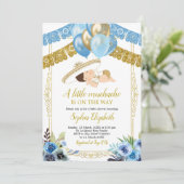 Mexicaans blauw en goudCharro Little Muchacho Kaart (Staand voorkant)