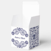 Mexicaans blauw Talavera Favor Box Bedankdoosjes (Geopend)