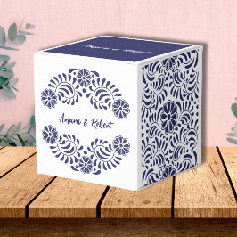 Mexicaans blauw Talavera Favor Box Bedankdoosjes
