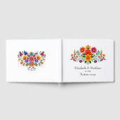 Mexicaans Bloemendecoratie Bruiloft Gastenboek (Volledig)