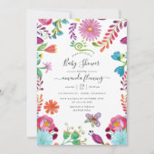 Mexicaans Bloemfeest Baby Shower Kaart (Voorkant)