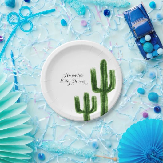 Mexicaans Boho Cactus Paper Party Bord (Feest)