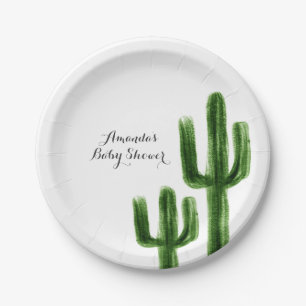 Mexicaans Boho Cactus Paper Party Bord