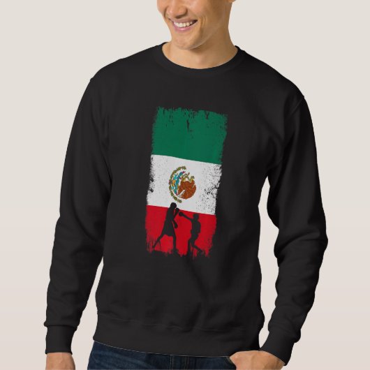 Mexicaans boksontwerp Mexico-vlag Trui (Voorkant)