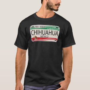 Mexicaans Bord Chihuahua Mexicaans Vlag Emble T-shirt