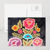 Mexicaans borduurwerk briefkaart (Voorkant / Achterkant)