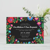 Mexicaans borduurwerk kaart (Staand voorkant)