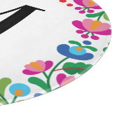 Mexicaans Borduurwerk Kleurrijk Geborduurd Trouwen Snijplank (Hoek)