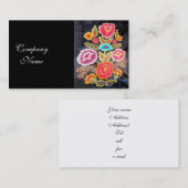 Mexicaans borduurwerk visitekaartje (Voorkant / Achterkant)