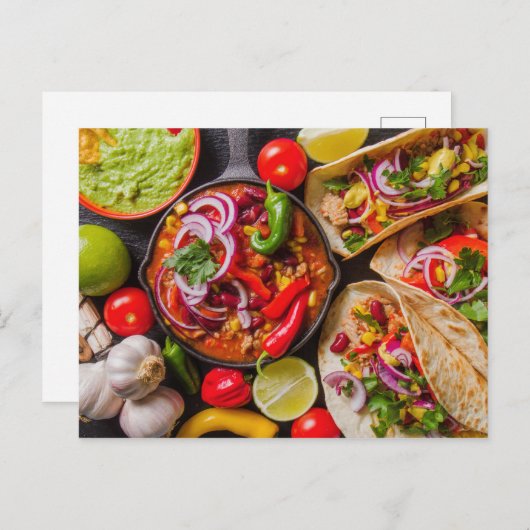 Mexicaans briefkaart (Voorkant / Achterkant)